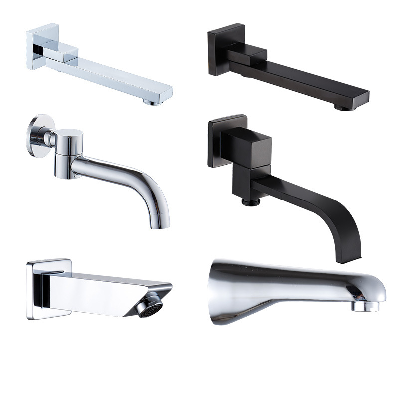 Concealed copper wall-mounted showerhead accessories: lower showerhead, outlet faucet, bathtub faucet Item Picture