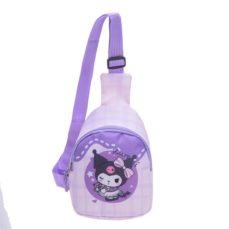 New cartoon children's chest bag, cute kindergarten schoolbag, fashionable children's crossbody backpack, snack toy single-shoulder bag Item Picture