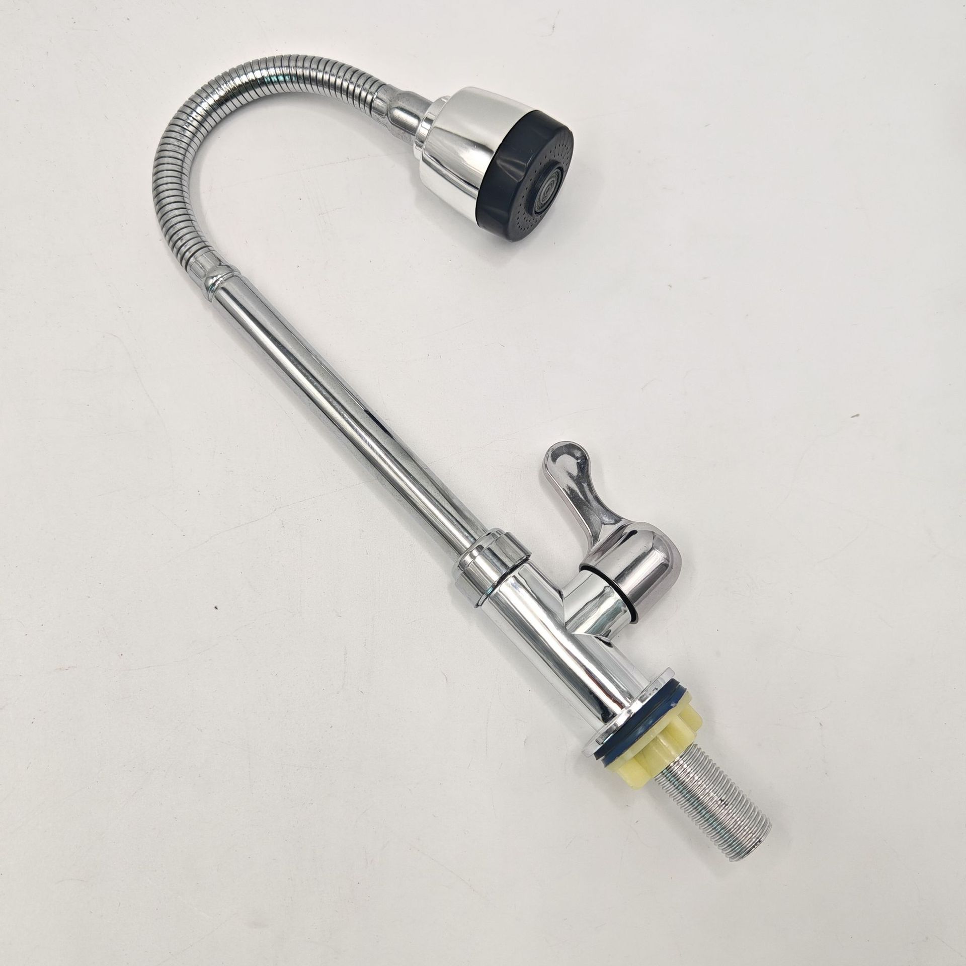 Southeast Asian wall-mounted faucet, kitchen wall-mounted single-cooling universal sink faucet, kitchen stainless steel balcony faucet details Picture