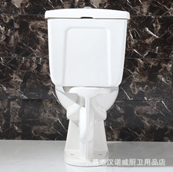 Household siphonic hotel apartment anti-odor, water-saving, large-diameter anti-splash water engineering ceramic toilet seat details Picture