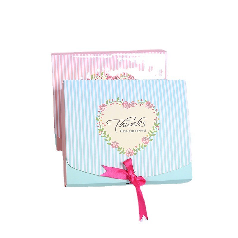 Wholesale of new candy boxes, empty boxes, food gift paper boxes, creative and exquisite bow packaging paper boxes Item Picture