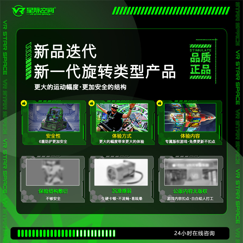 Large-scale vr360 two-person flight simulator game console, VR experience hall, amusement equipment, body-sensing shooting all-in-one machine Specification drawing