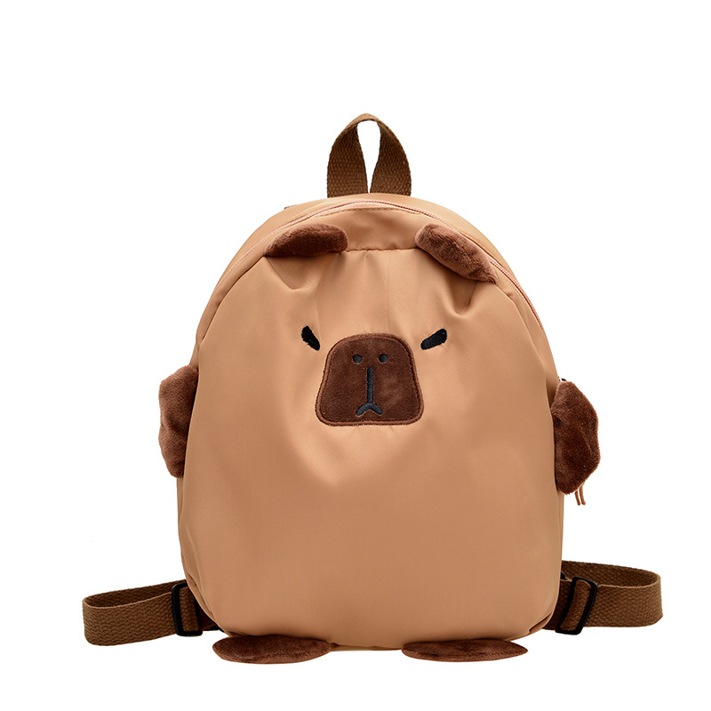 Backpacks, capybaras, niche design schoolbags, cute Capibara backpacks for college girls, cute brown bear trendy backpacks Item Picture