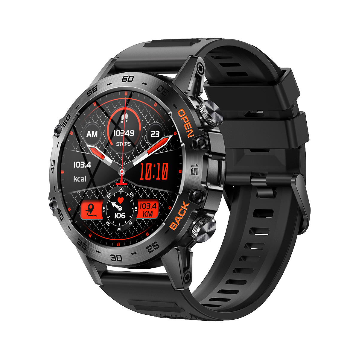 K52 Cross-border New Bluetooth call, over 100+ watch faces, sports mode, three-proof outdoor sports bracelet full figure