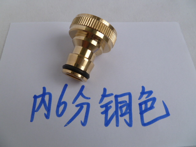 Car wash water gun connector, washing machine faucet connector, 6-inch threaded car wash water pipe quick connector Specification drawing