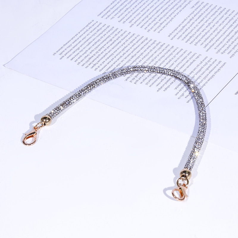 New evening bag chain, high-brightness acrylic bag chain, lobster buckle, diamond wallet chain, handle accessory details Picture