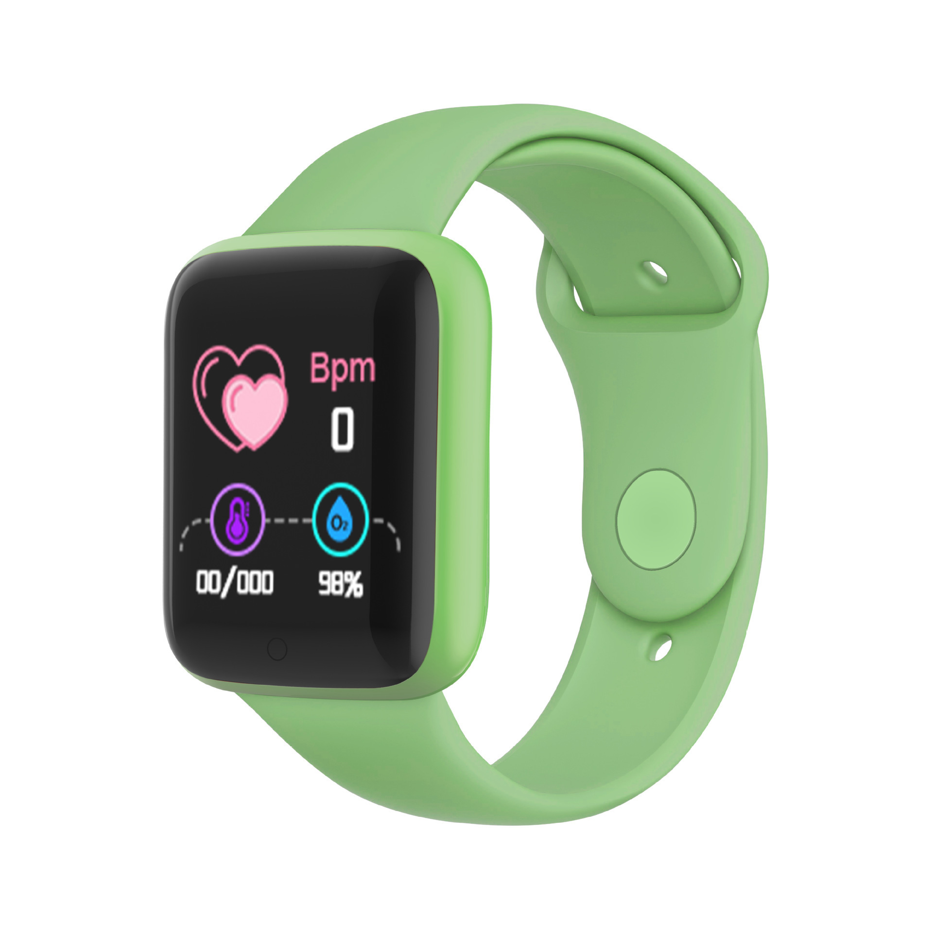 Wholesale cross-border Y68 smart bracelet heart rate and blood pressure D20 smart watch Macaron health reminder pedometer bracelet details Picture