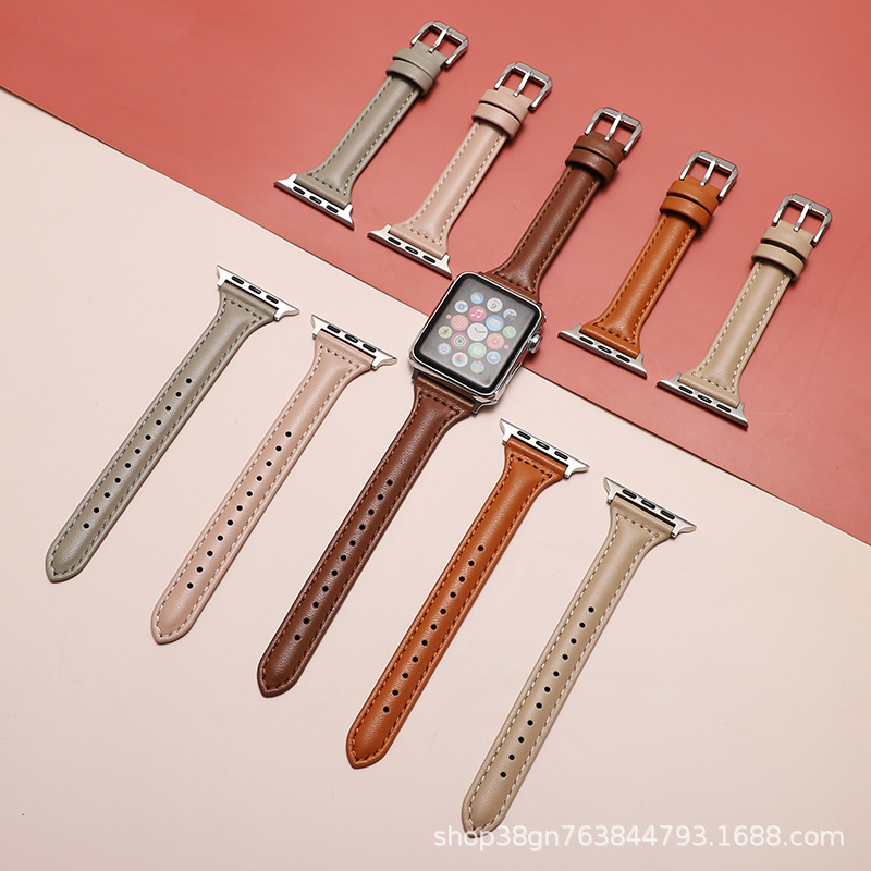 Suitable for apple Watch 7/6/se/5 Mini Waist genuine leather straps and new iWatch 4/3 straps Specification drawing