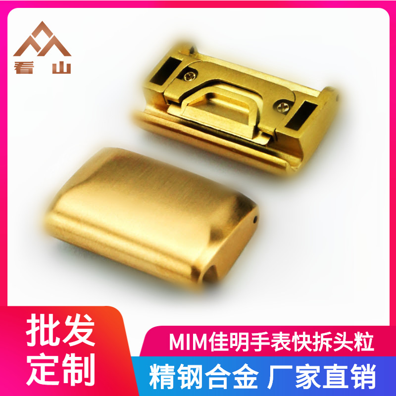 Factory direct sales of powder metallurgy Garmin watch quick-release heads, metal injection molding Garmin watch strap connectors full figure