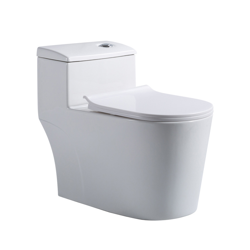 Ceramic toilet seat, household siphonic high-force flush toilet, anti-odor and anti-clogging toilet support project order Item Picture
