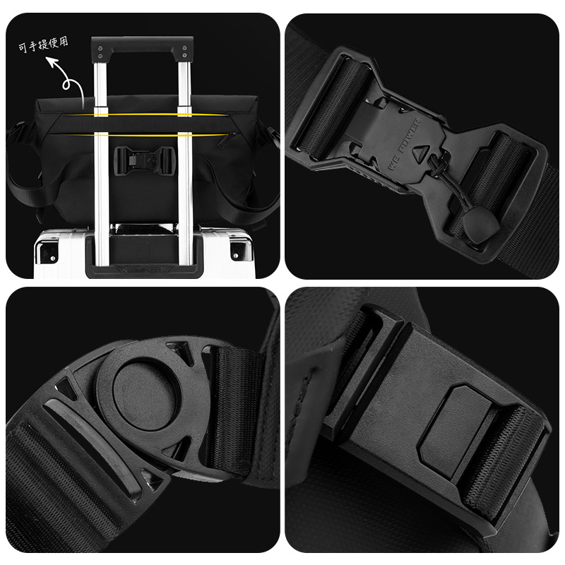 WEPOWER's new versatile workwear single-shoulder bag, men's casual single-shoulder and crossbody backpack, trendy small square bag and chest bag Application Scenario