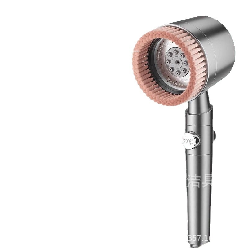 Bath brush, turbocharged shower head, super pressurized bathroom shower head, rain shower massage, bath showerhead set Item Picture