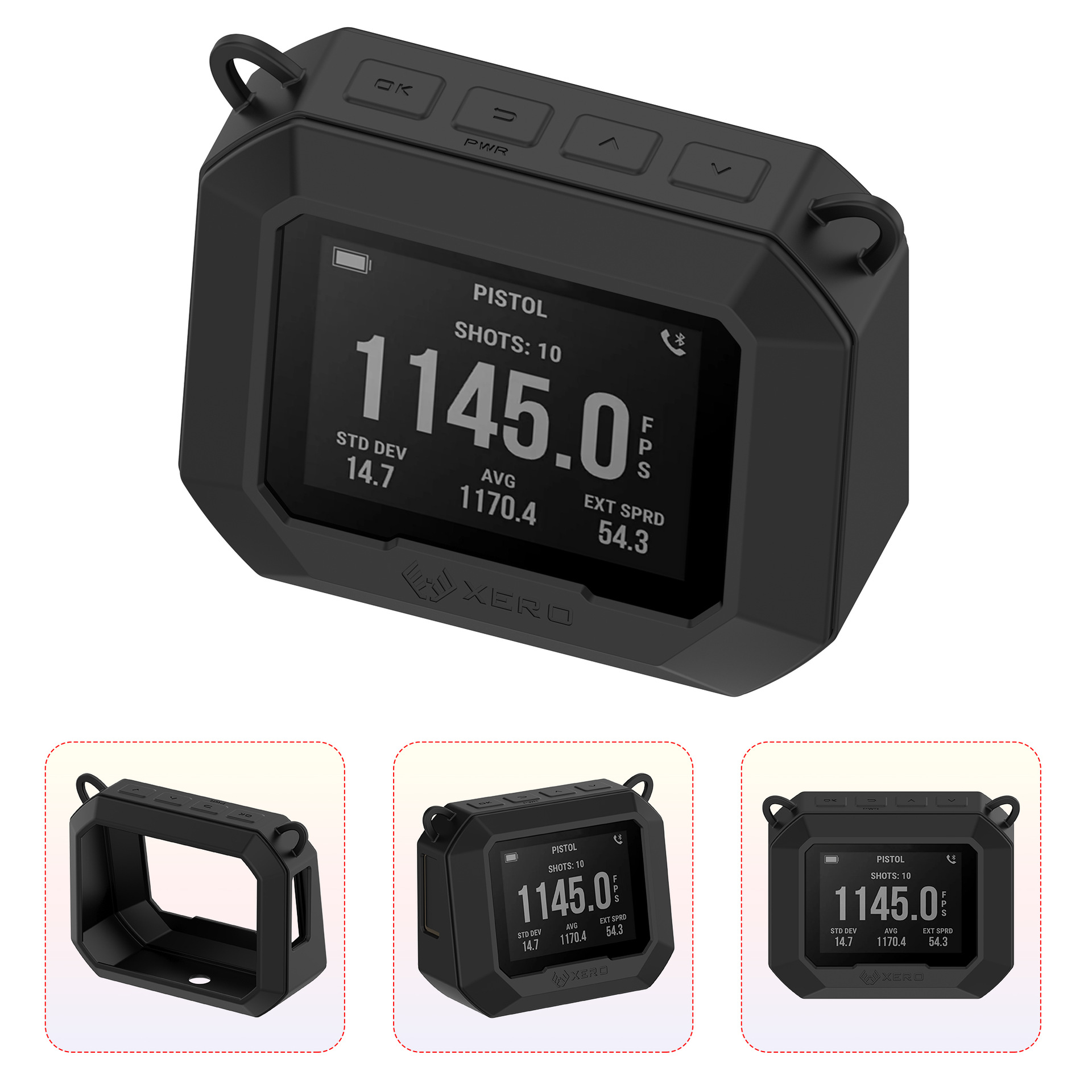 Garmin Xero C1pro silicone case, Garmin C1pro storage silicone case in stock Specification drawing
