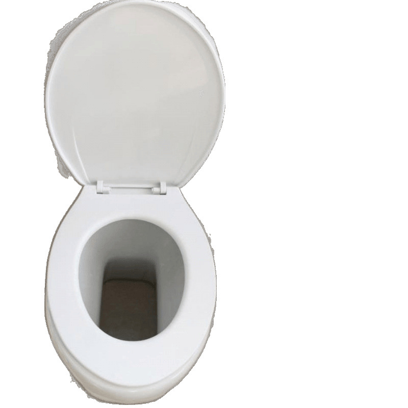 Rural toilet renovation: Dry toilet, ceramic direct-through household squat toilet without flushing, sitting toilet, elderly toilet Item Picture