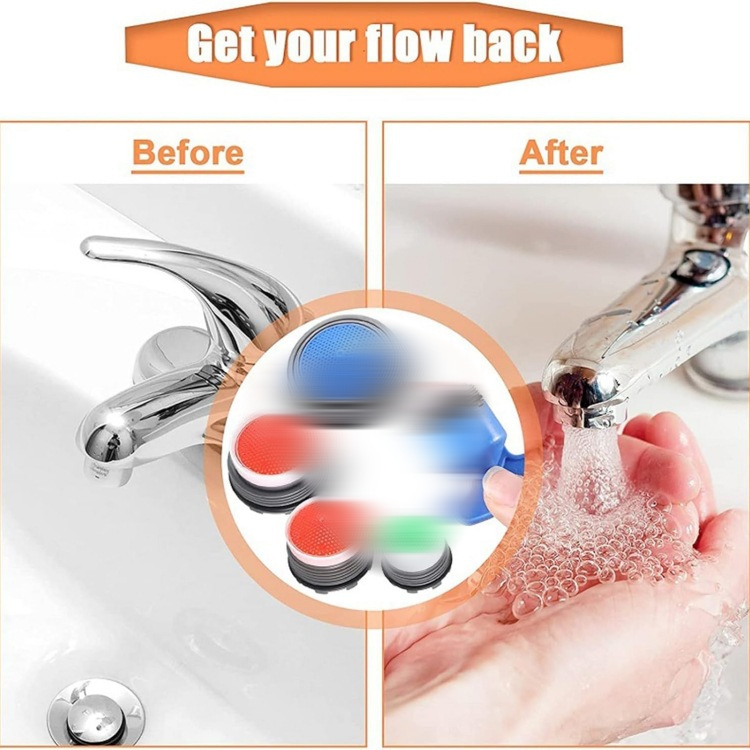 Cross-border built-in foaming device wrench, built-in foaming device, kitchen faucet splash filter screen, water outlet accessories Application Scenario