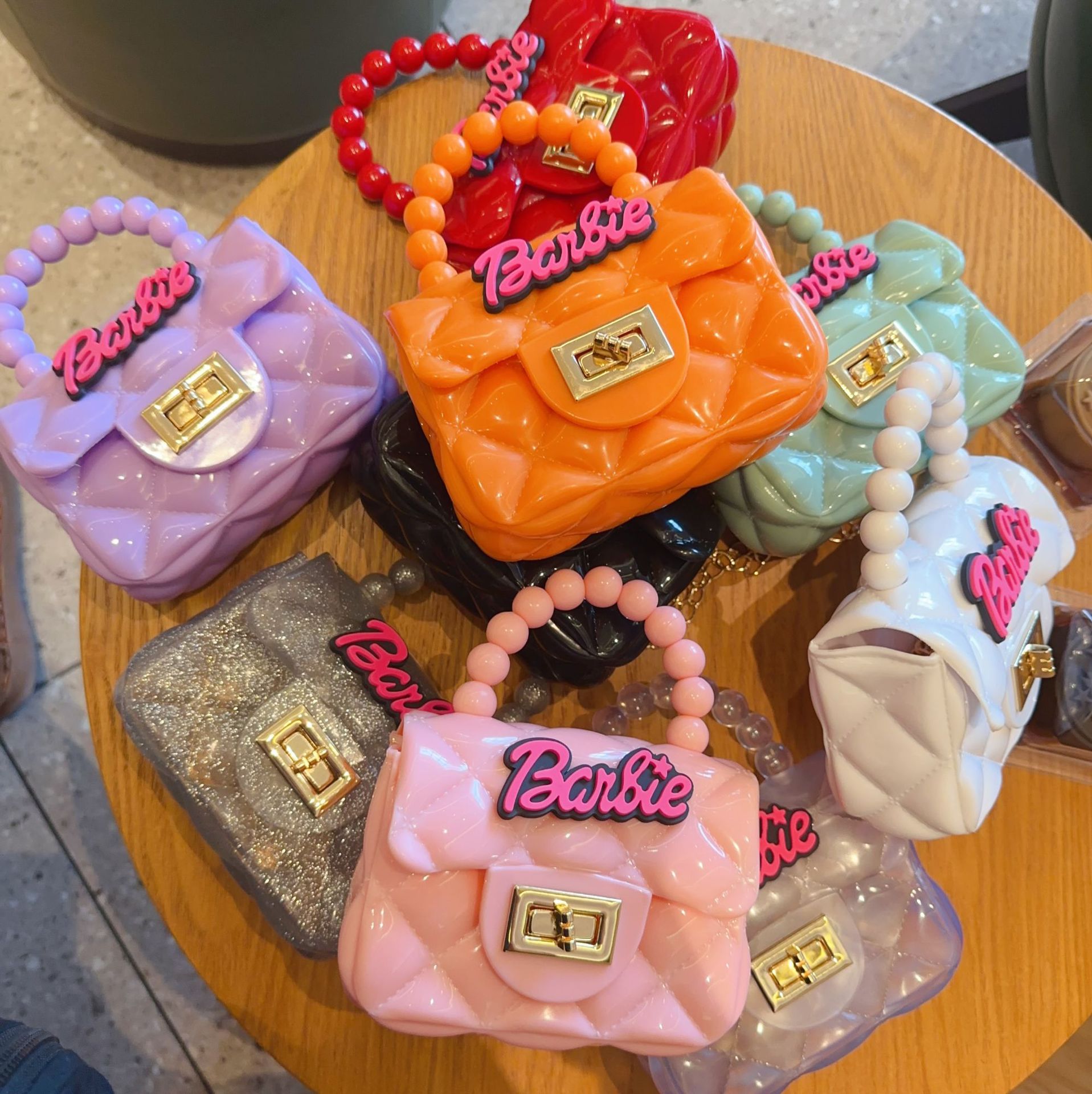 2025 New jelly coin Purse mini, cute princess style hand-held shoulder crossbody bag, children's small bag, girls' bag details Picture