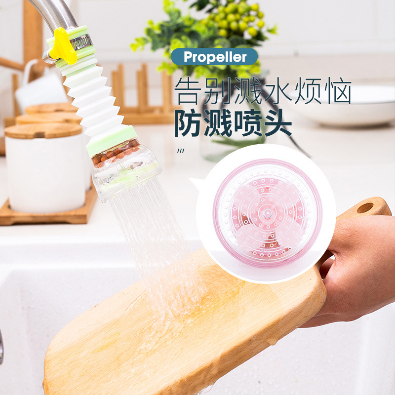 Extended splash-proof faucet, extended water purifier, kitchen tap water, showerhead, water-saving, rotatable filter nozzle details Picture