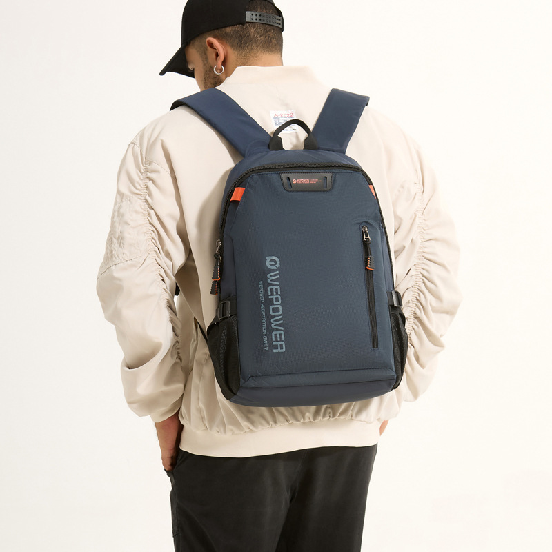 WEPOWER's new backpack for men, large-capacity schoolbag for junior and senior high school students, outdoor sports, computer and casual backpack details Picture