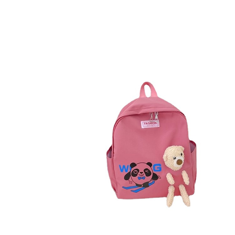 Girls' backpack, Japanese-style schoolbag for students, 2022 new trendy little bear, cute travel bag, large-capacity backpack Item Picture