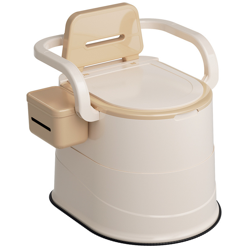 Portable toilet, mobile sitting toilet bowl, anti-odor indoor, mobile deodorizing toilet bowl for the elderly, factory wholesale Item Picture