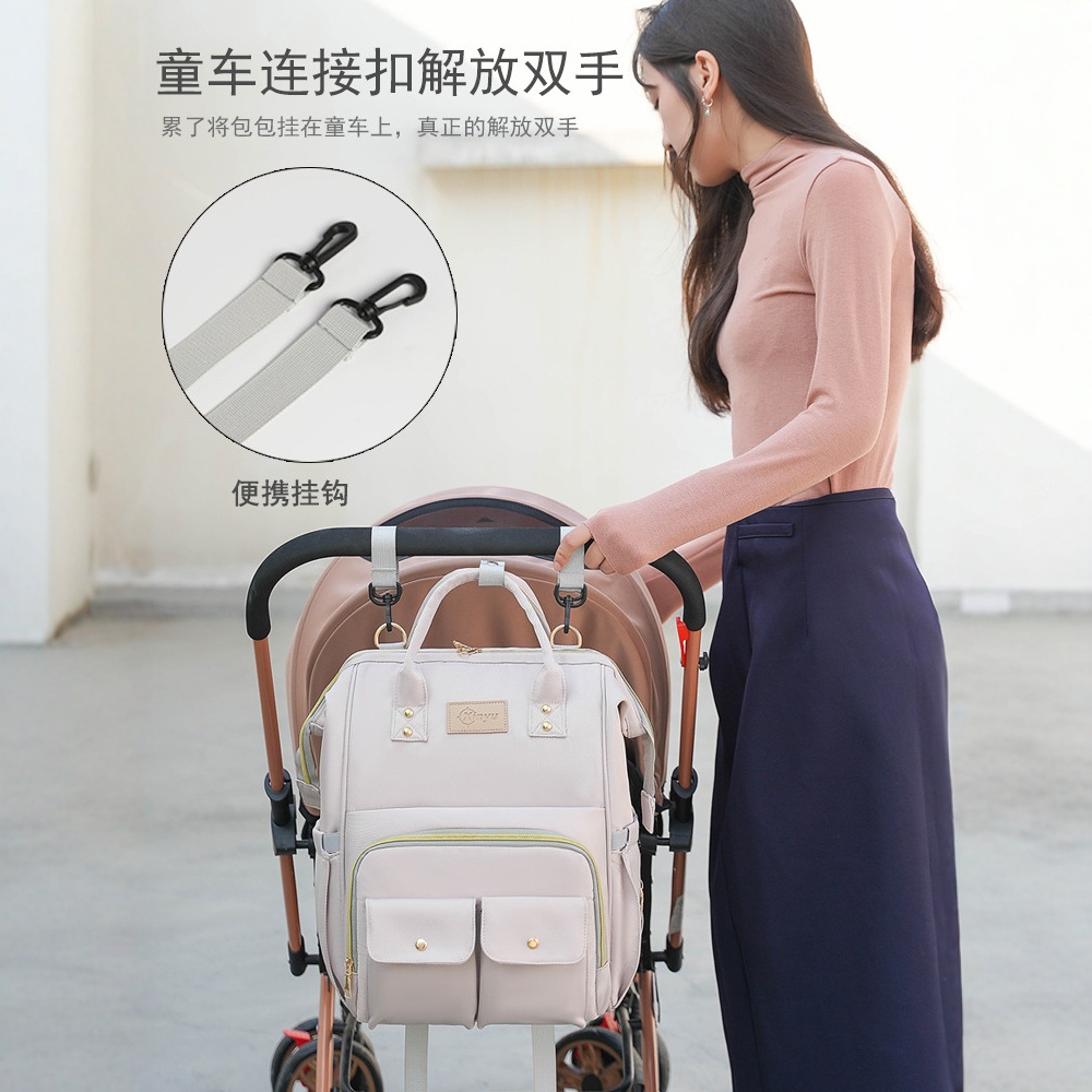 The 2025 new product is a high-end outdoor milk storage, heat preservation, large-capacity baby bag, multi-functional storage, and cross-border mommy bag details Picture