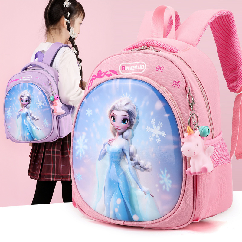 Cute kindergarten schoolbags for boys and girls, backpacks for the middle and senior classes, birthday gifts, children's bags, Elsa Otman backpacks details Picture
