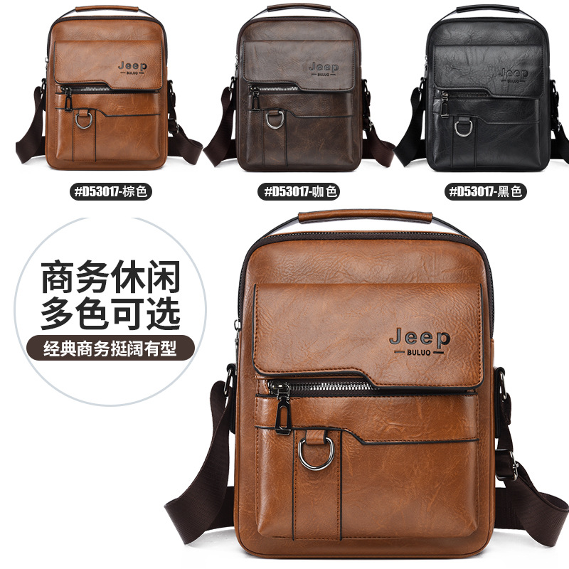 Men's single-shoulder bag with a high-end feel, large-capacity men's bag, business briefcase, men's casual shoulder bag, hand-held crossbody bag Application Scenario