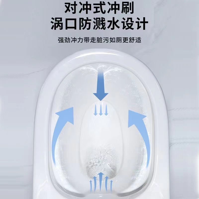 Household siphonic toilet, hotel engineering manufacturer wholesale anti-odor, water-saving and silent ceramic toilet Specification drawing