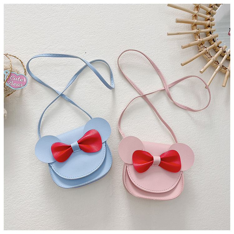 Korean-style fashionable little girl single-shoulder bag, cute girl bow coin purse, baby girl accessories, children's bag for girls Specification drawing