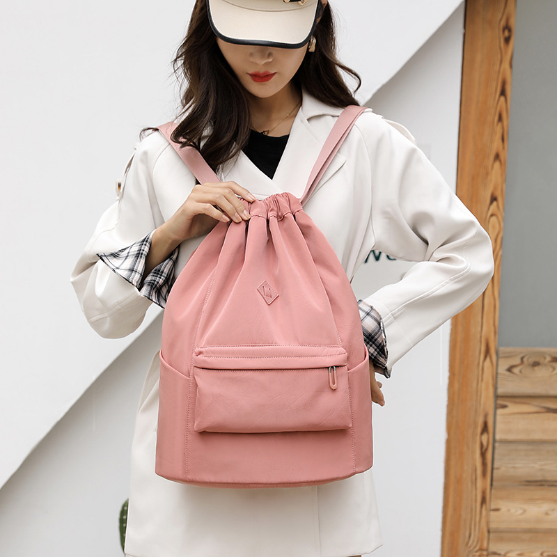 Cross-border exclusive new women's fashionable and trendy backpack, water-resistant large-capacity sports and fitness bag, travel schoolbag Specification drawing