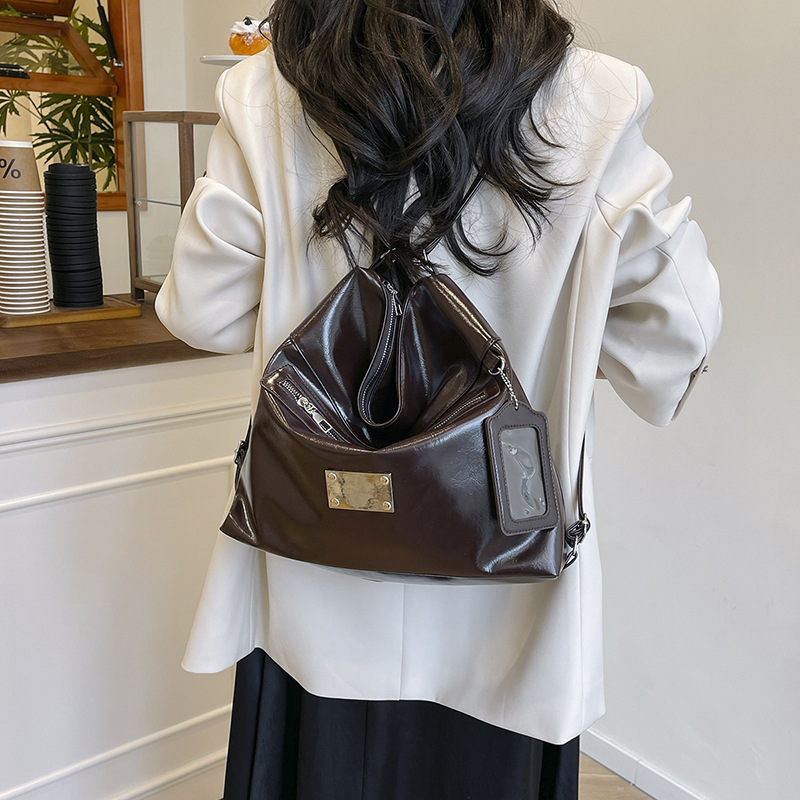 Fashionable and retro single-shoulder bag for women, 2025 new style, high-end, stylish and versatile tote bag, multi-functional commuting underarm bag Specification drawing