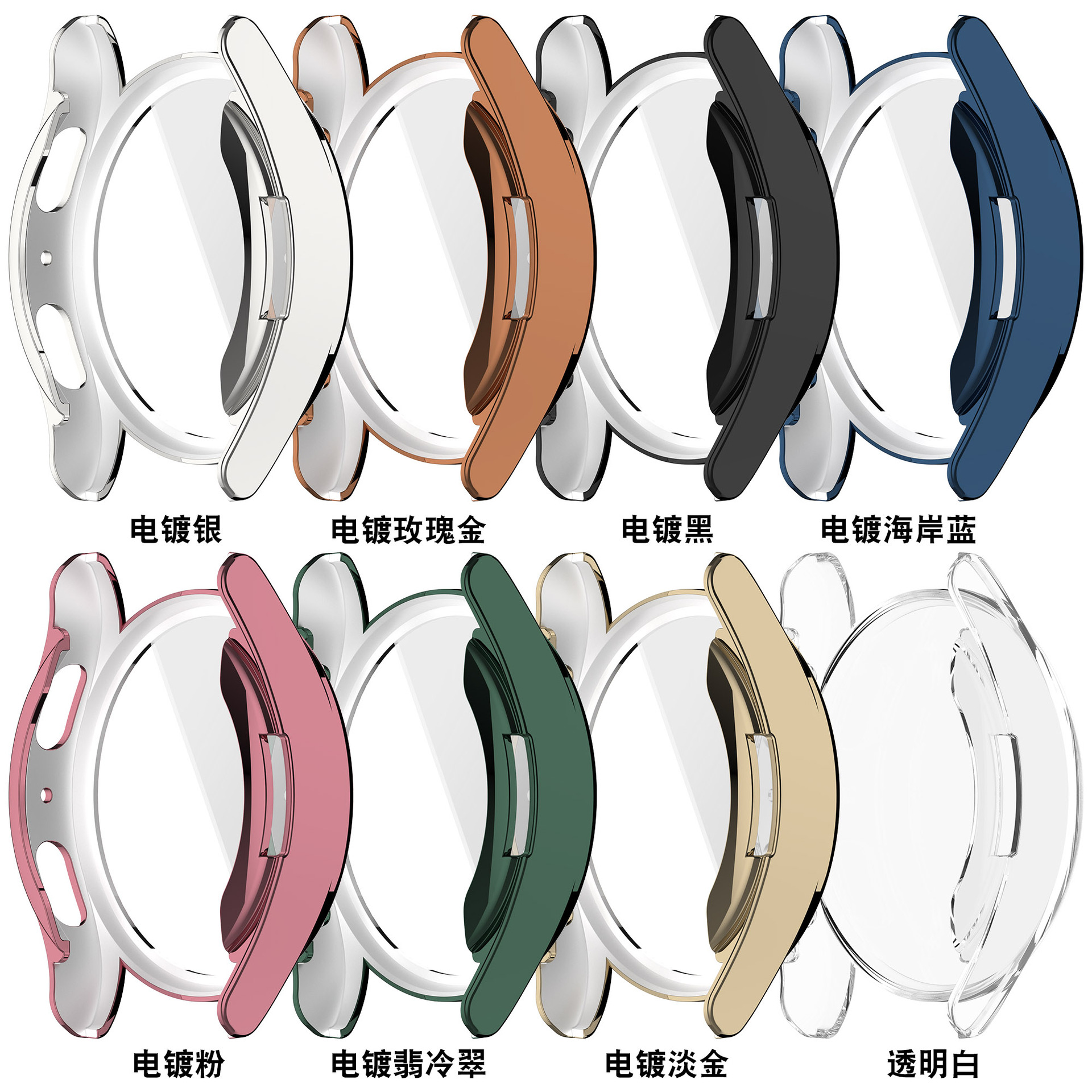 Xinyuan Shuntong is suitable for the Samsung watch7 protective case. The Galaxy watch7 soft rubber tpu full-cover watch case details Picture