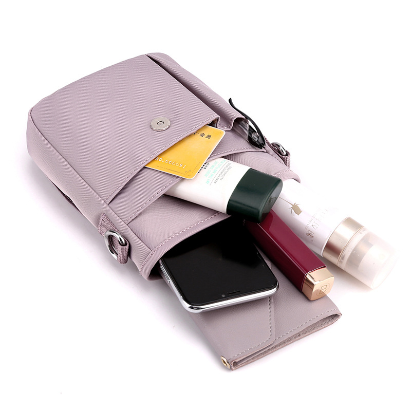 New cross-border women's bag: Versatile women's single-shoulder bag, waterproof nylon mom bag, casual women's crossbody phone bag Item Picture