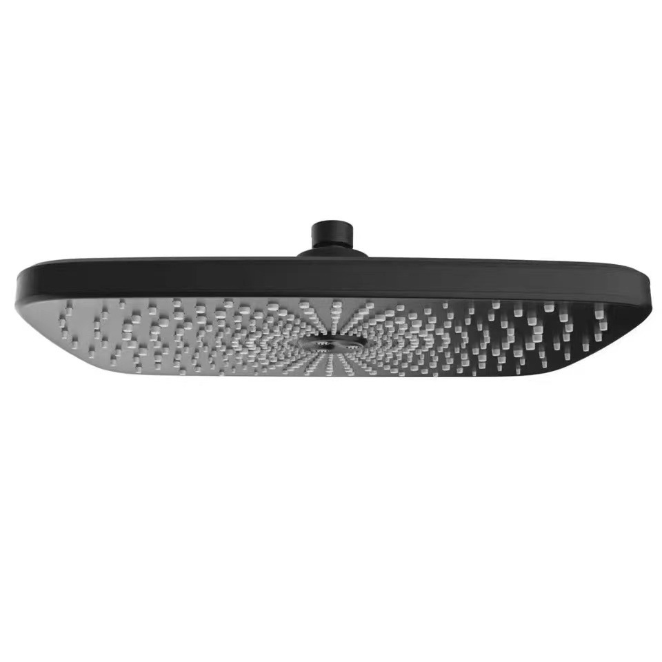 Wholesale of new cross-border black starry sky shower head set with spray gun and 8-function handheld top shower head set Item Picture