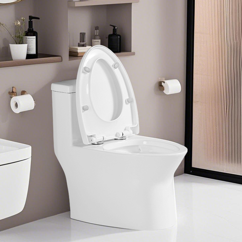 Chaozhou toilet seat, hotel engineering bathroom, silent siphonic connected toilet seat, household toilet Application Scenario