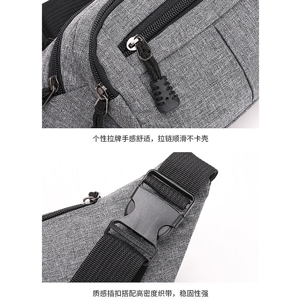 waist pack cash register bag, durable mobile phone, close-fitting waist bag, single-shoulder chest bag, versatile money collection, loose change, crossbody bag details Picture