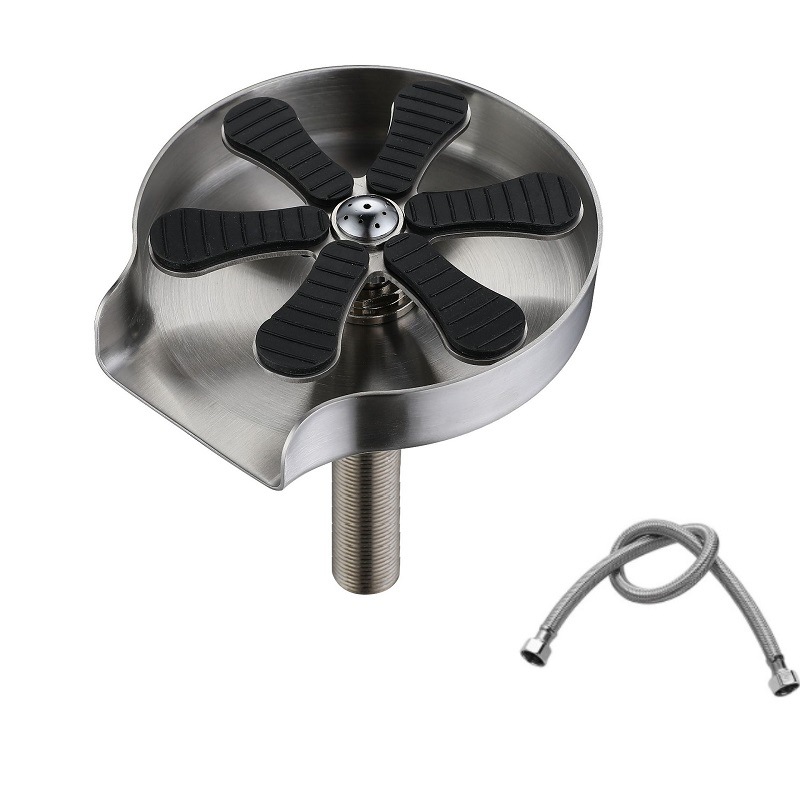 American-grade high-pressure cup washer, sink bar counter, no-cleaning automatic cup washer, built-in faucet flusher full figure