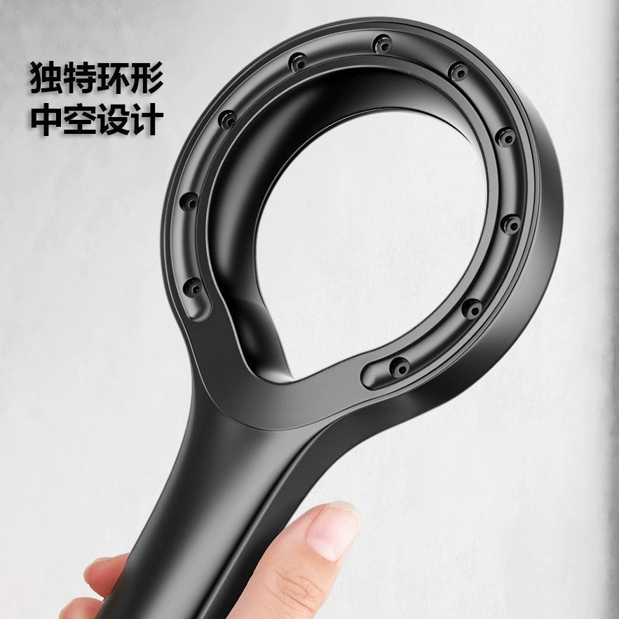 Pressurized shower head, annular shower head, bathroom heater, shower head, household shower head set, showerhead, bath shower head 11 details Picture