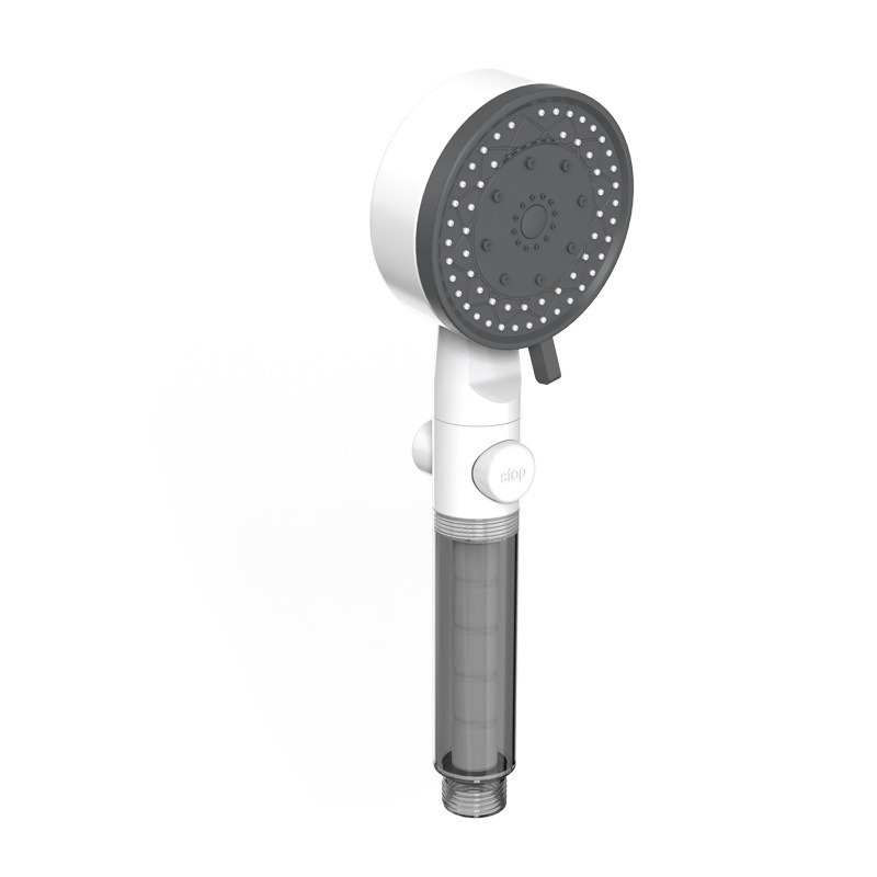 The new Panda showerhead features a super strong ten-speed pressurized bathtub faucet, a flower shower head, and a rain shower head for showering Item Picture