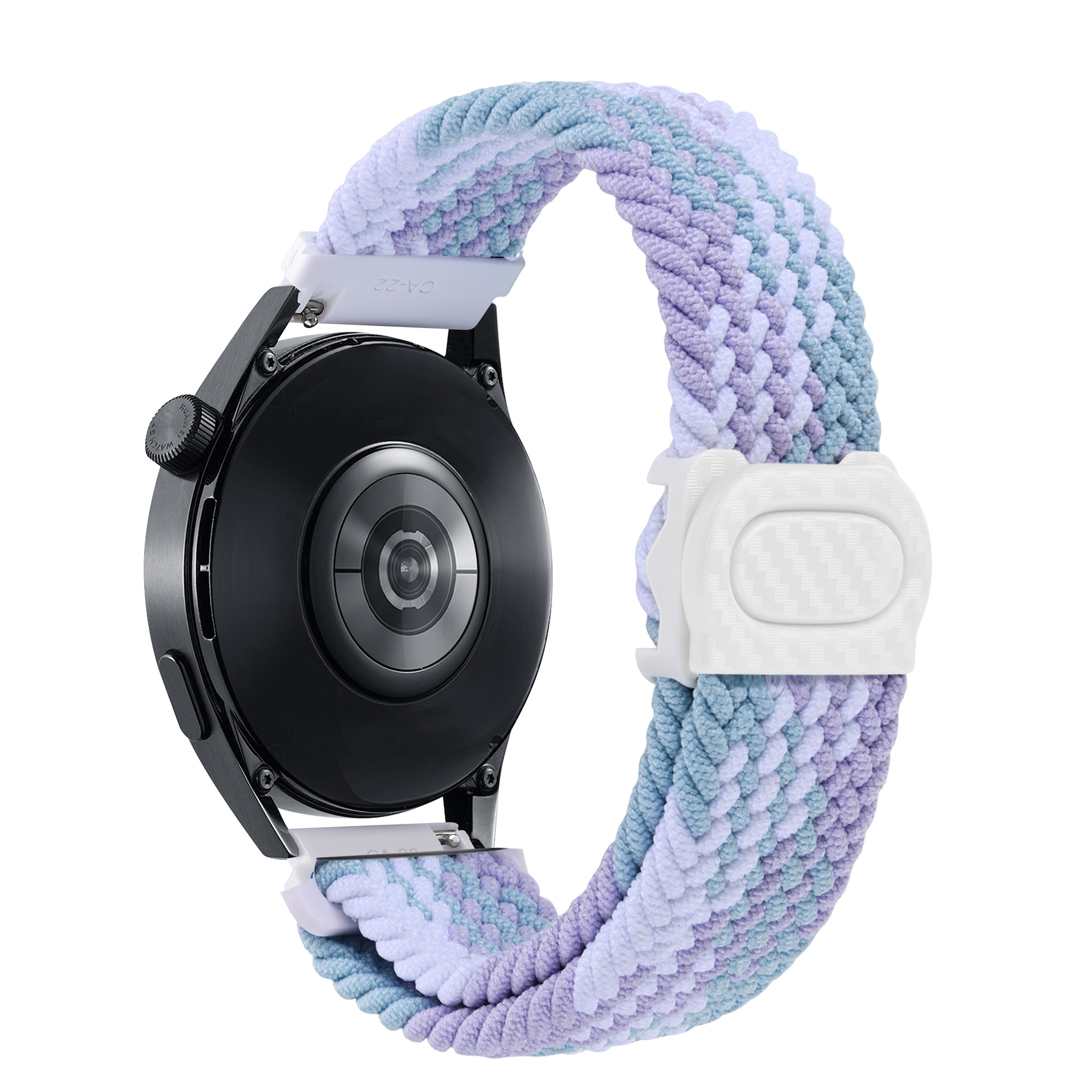 It is suitable for the carbon fiber texture snap braided strap of Samsung watch4657 and the strap of Huawei watch GT345 Item Picture