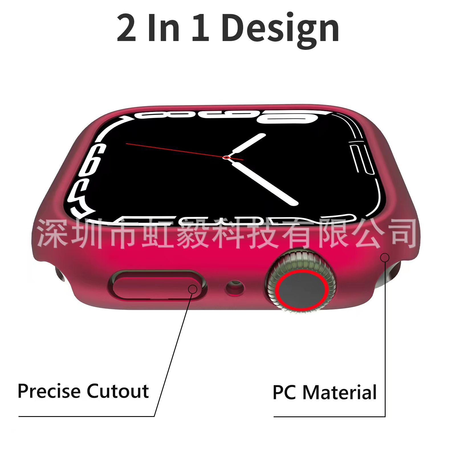 Available in stock for AppleWatch SE-Series10. Scratch-resistant, oil-sprayed, hollowed-out PC frame for cross-border use details Picture