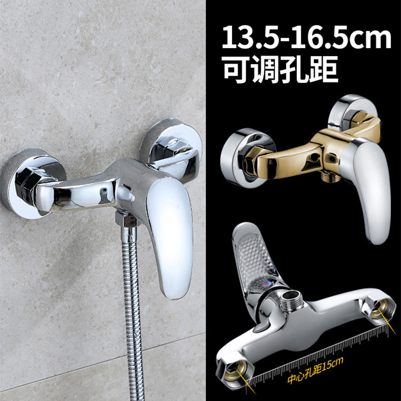 All-copper mixed water valve, school engineering bathroom simple set, bathtub faucet, household explosion-proof two-in-one shower faucet Application Scenario