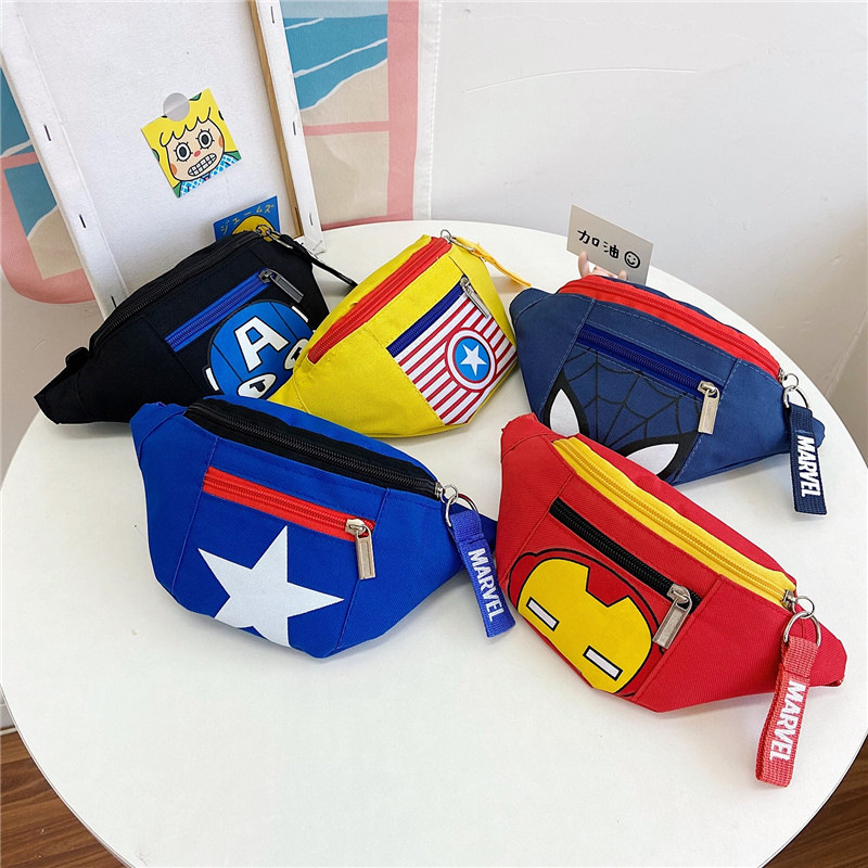 2022 New mini printed single-shoulder bag, cartoon anime waist bag, crossbody bag, cute chest bag, Harajuku style neutral full figure
