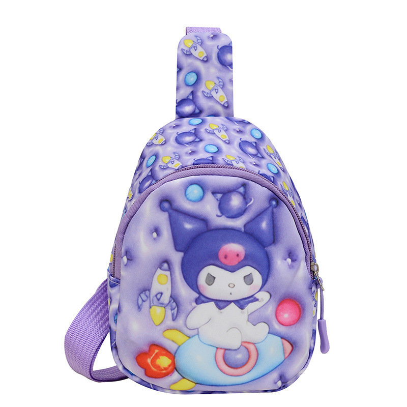 Wholesale of trendy children's bags, trendy chest bags, new Korean version summer girls' coin purse, single-shoulder bag, men's casual crossbody bag Item Picture