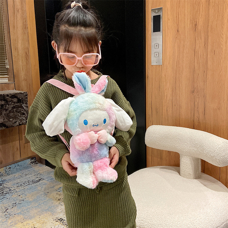 Cartoon color Sanrio series Kuromi dolls, Yuguigou Little White Melody claw machine plush toys details Picture