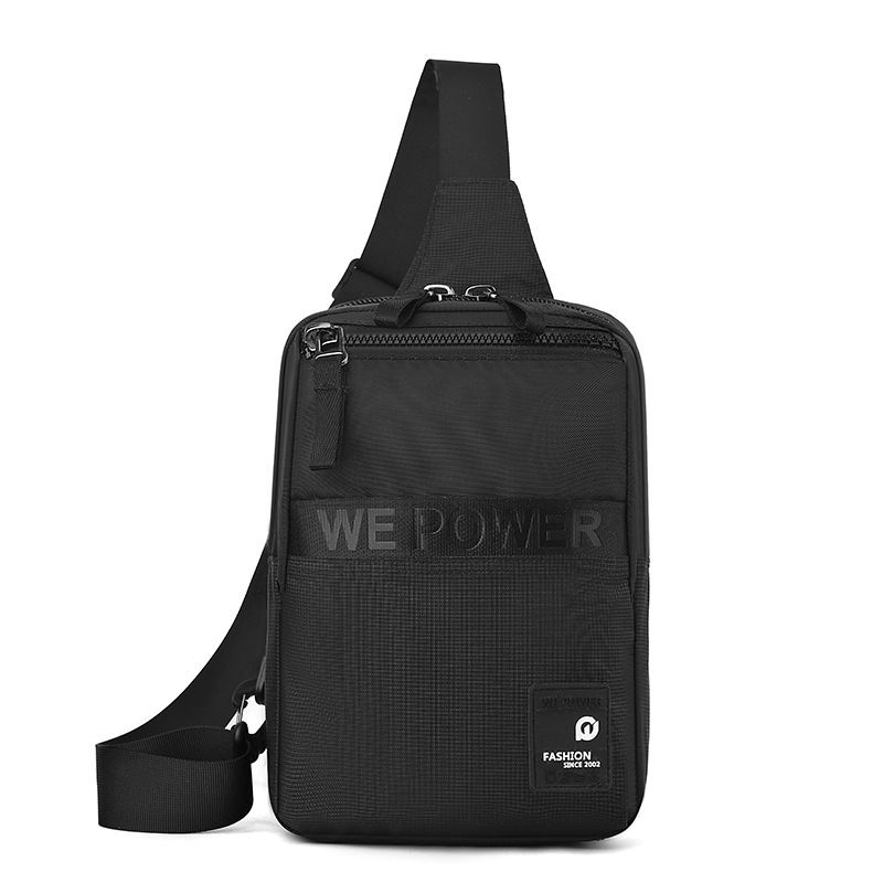 WEPOWER's new trendy and fashionable chest bag, travel versatile crossbody bag, single-shoulder bag, personalized men's bag, chest bag Item Picture