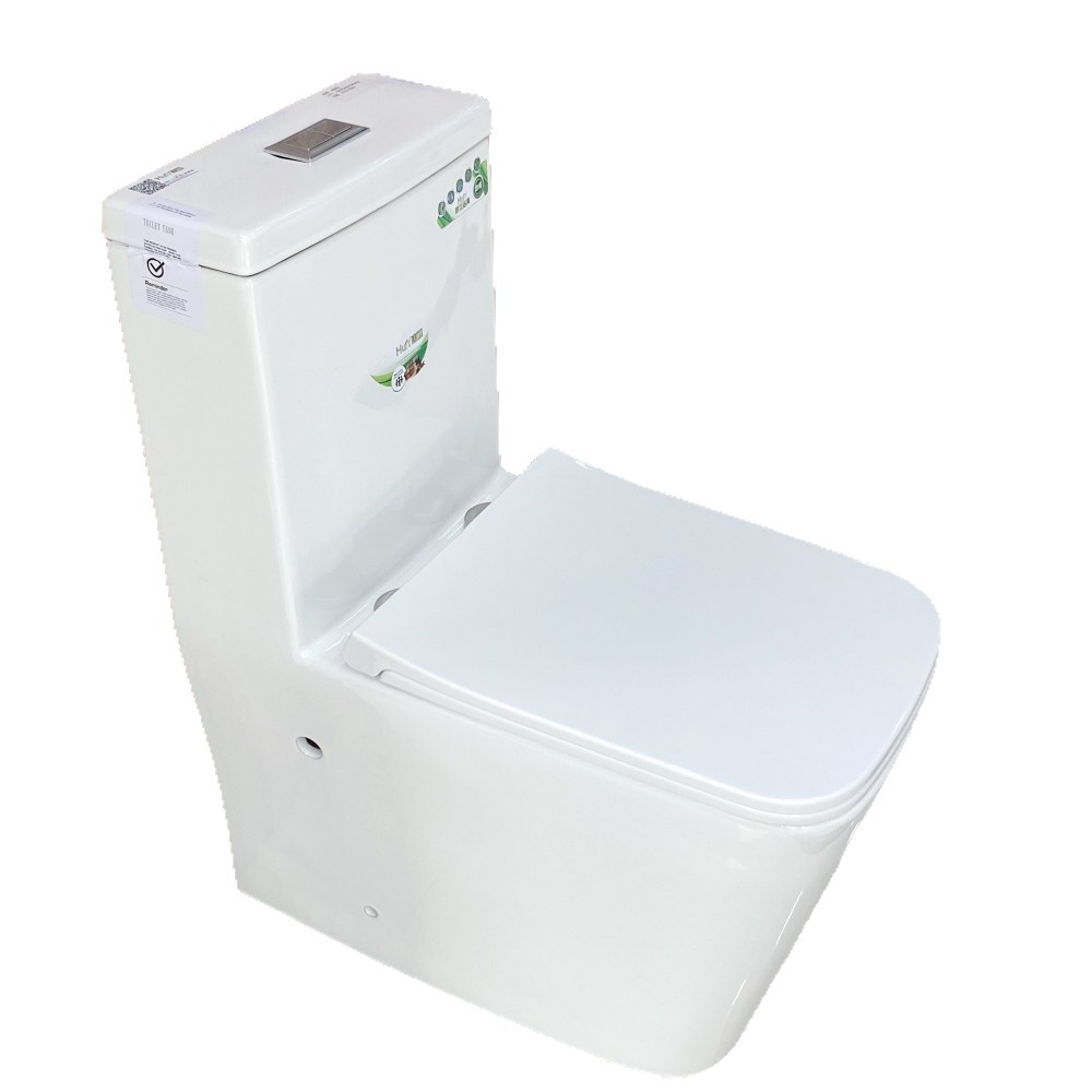 Factory direct supply floor row, horizontal row, direct flush ceramic toilet, large pipe, household engineering sitting toilet, large-diameter toilet seat Item Picture