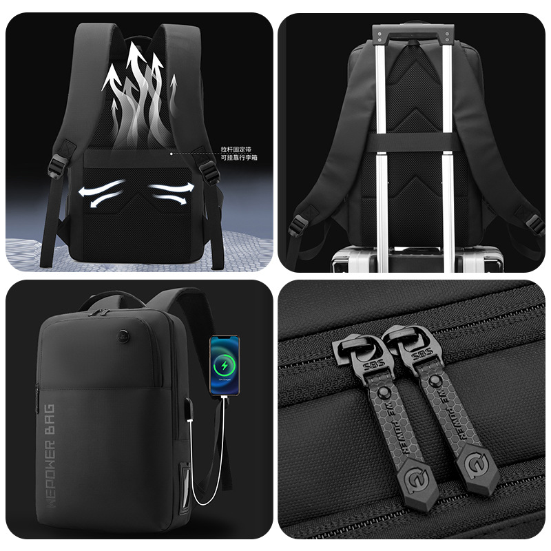 WEPOWER's new men's backpack, outdoor large-capacity backpack, men's multi-functional business and casual computer bag Application Scenario