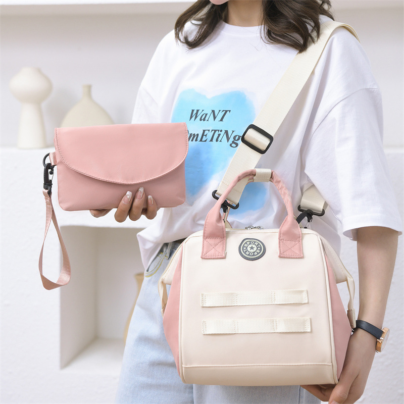 Detachable mommy bag, mother and baby bag, milk bag, hand-held baby walking bag, baby stroller, storage bag, hand-held small mom Specification drawing