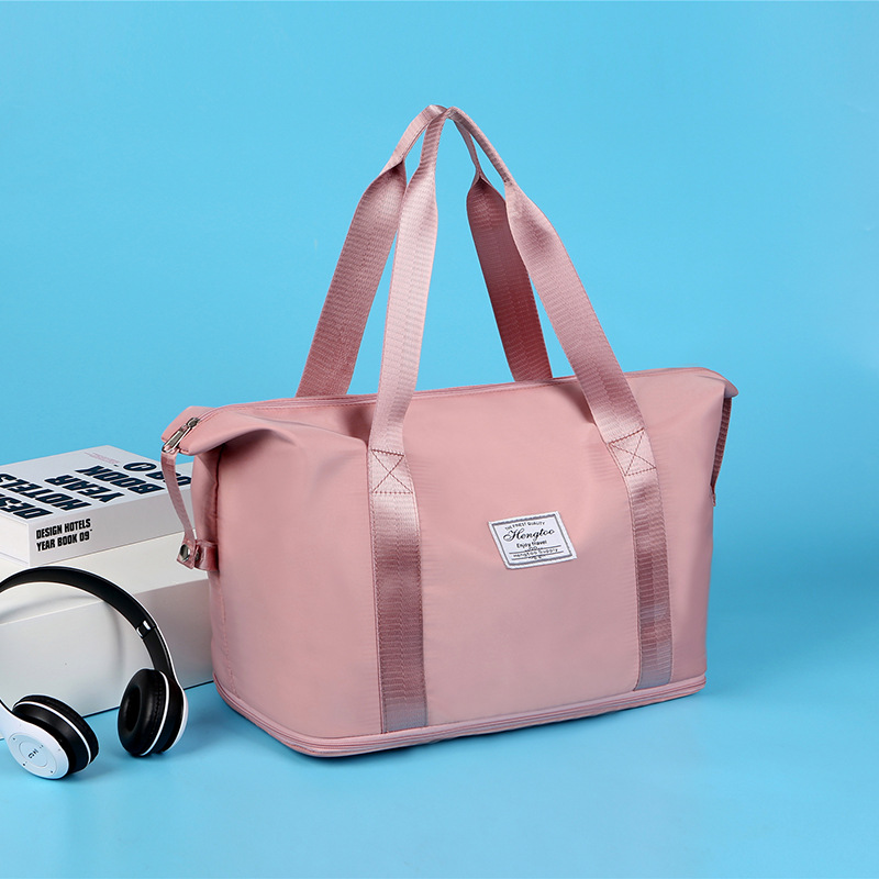 Wholesale travel bags, sports and fitness bags, foldable dry-wet separated travel bags, large-capacity student handbags, printed Application Scenario